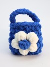 Сумочка для наушников "Flower power", blue (11.5*9.5 см)
