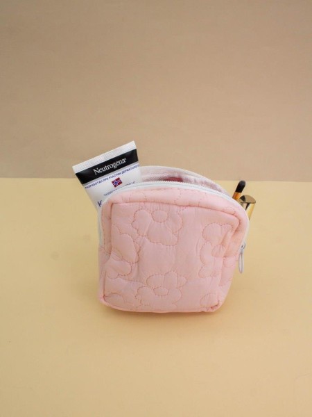 Дорожная мини-сумочка "Femininity" pink, 12*12*4 см 