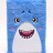 Блокнот плюшевый «Friendly Shark» (21,5*14,5 см)