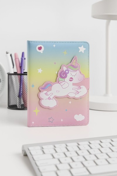 Блокнот (B6) "Unicorn in love", rainbow (18.5*13) 