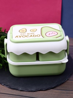 Ланчбокс «Eat more avocado», green