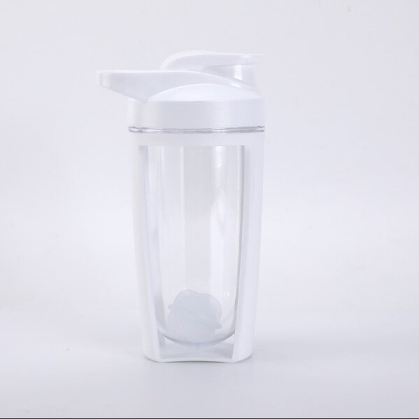 Спортивный шейкер "Frame", white (600 ml) 