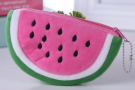 Кошелёк плюшевый "Watermelon", pink (14*8,5 см)