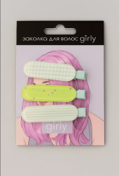 Заколка для волос GIRLY "Green Nude", green