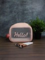 Косметичка "Hello", pink (18х25х11 см)