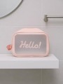 Косметичка "Hello", pink (18х25х11 см)