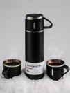 Набор из термоса и 2 чашек "Classic", black (500 ml)