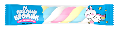 Воздушное суфле (Marshmallows) "ПУХЛЫЙ КРОЛИК" со вкусом пломбир., 10 гр