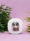 Контейнер для линз «Purebred Cat», white-gray