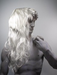 Парик карнавальный "Vivid", white (50 см)