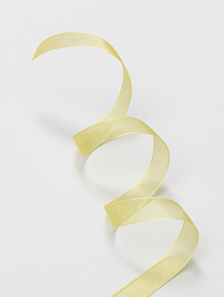 Лента для декора и подарков "Ribbon of magic", yellow (1,5 см*1 м) 