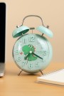 Часы-будильник «Clear wake-up with animals», green crocodile (17,5х11,5 см)