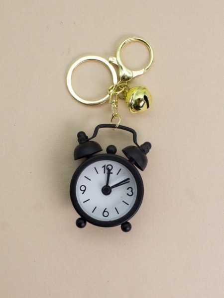 Брелок-часы "Just in time", black (6,5*3,5 см) 