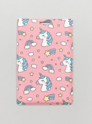 Держатель для карт "Rainbow Unicorn pink" (6,5 х 10,4 см)