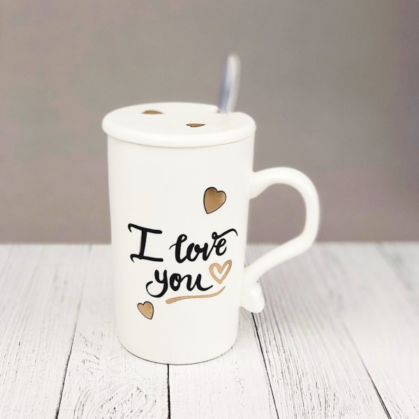 Кружка "I love you" (white) (380ml) 