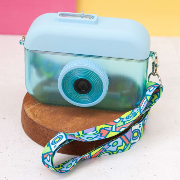 Бутылка "Photo camera", blue (400 ml) 