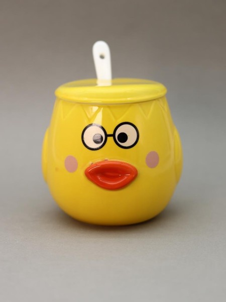 Кружка «Cutie duckling, glasses», yellow (400 ml) 