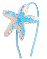 Ободок для волос GIRLY "Big star", blue