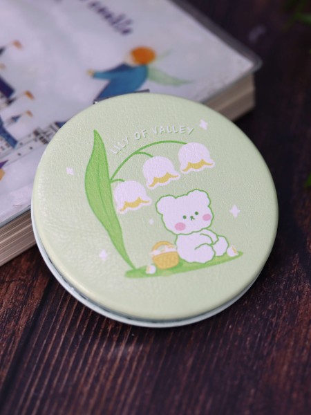 Зеркало "Bear lily of valley", green 