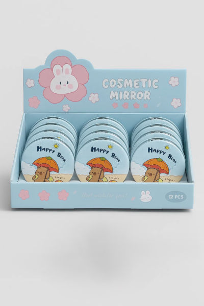 Зеркало раскладное "HappyBara", пляж, шоу-бокс 12 шт. 