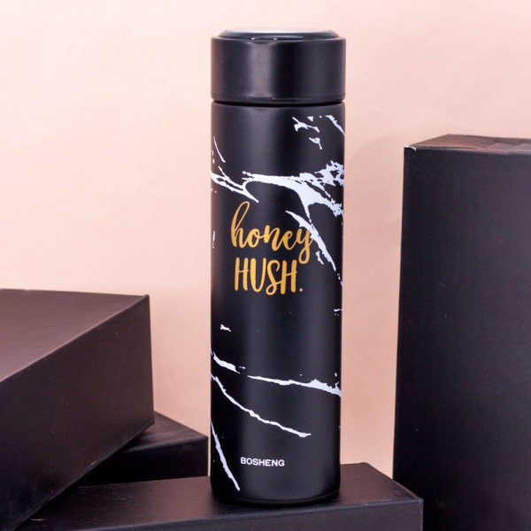 Термос "Honey hush", black (400ml) 