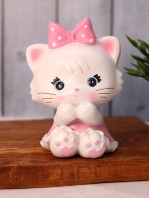 Копилка «Milly Cat», pink (18 см), пластик