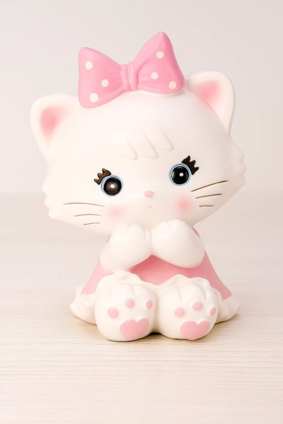 Копилка «Milly Cat», pink (18 см), пластик 