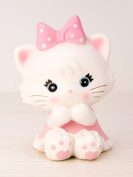 Копилка «Milly Cat», pink (18 см), пластик 