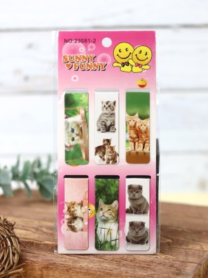 Магнитные закладки "Кошки", mix (набор 6в1)