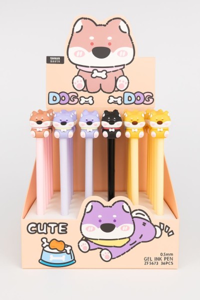 Ручка пиши-стирай "Cute dog", шоу-бокс 36 шт. 