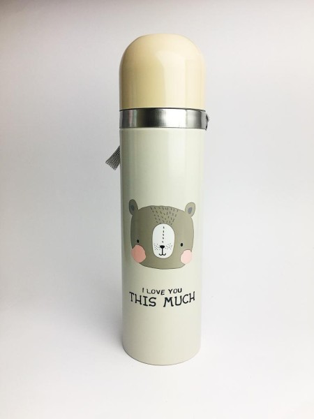 B-HS-6383-Z ТЕРМОС "This Much" brown 500ml 