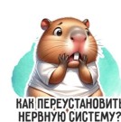 Кружка "Капибара. Как переустановить нервную систему?", 320мл