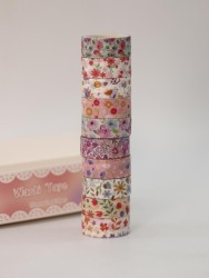 Набор декоративного скотча 10 шт. "Meadow flowers", mix (1.5см*2м)