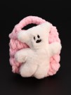Сумочка для наушников "Bear", pink (11.5*9.5 см)