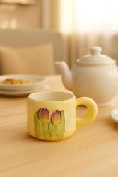 Кружка «Watercolor flowers», yellow