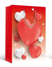 Пакет подарочный (S) "Hearts", red (18*23*10)