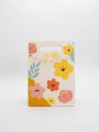Пакет подарочный (M) "Big flowers", yellow (19x 9 x 27)