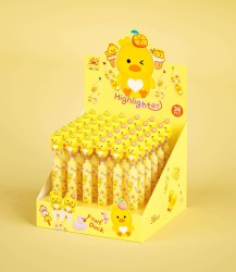 Маркер текстовыделитель 3 в 1 "Fruit duck"