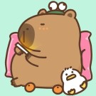 Алмазная мозаика  Draw Me! «Capybara is resting», (20*20 см)