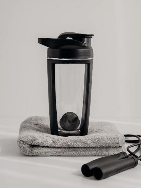 Спортивный шейкер "Frame", black (600 ml) 