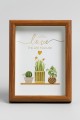 Фоторамка «Indoor plants», темное дерево (15*20 см)