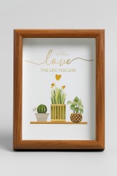 Фоторамка «Indoor plants», темное дерево (15*20 см)