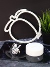 Неоновый LED ночник "Plump peach", свечение mix (24*20,5 см)