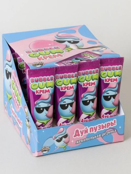 Жевательная резинка «Дуй пузырь. Bubble gum крем», 20 шт. 