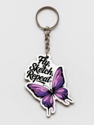 Брелок ECO из дерева iLikeGift «Fly, sketch, repeat»