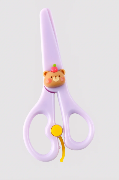 Безопасные ножницы "Bear friend", purple 