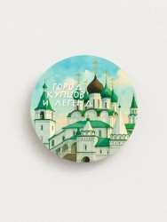 Значок ECO из дерева iLikeGift "Город купцов и легенд"