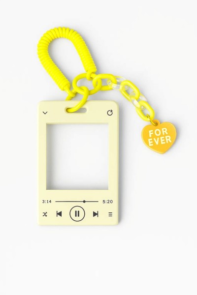Футляр для карт с брелком "Forever song", yellow 