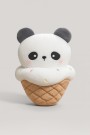Мягкая игрушка "Panda ice cream", open mouth, 20 см