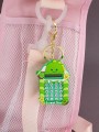 Брелок-калькулятор "Naughty little dinosaur", green